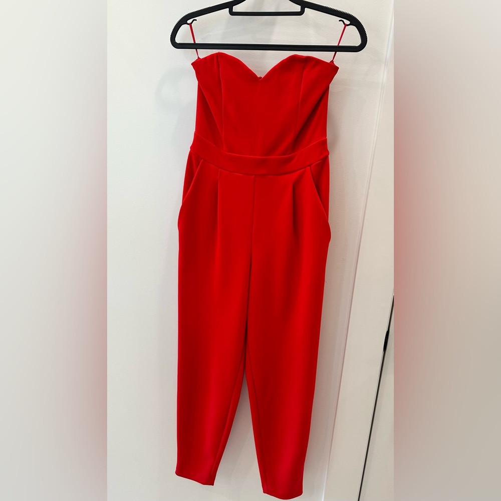 Express Red Jumpsuit-0
